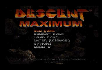 Descent Maximum Title Screen